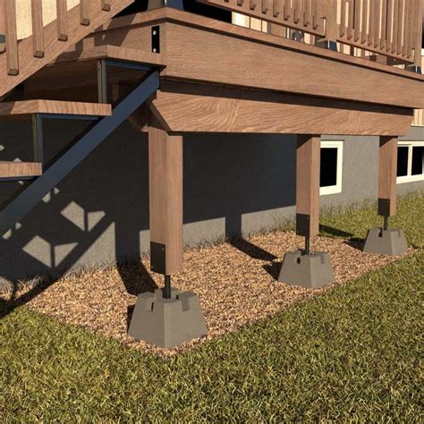 metal deck support bracket|adjustable supports for decks.